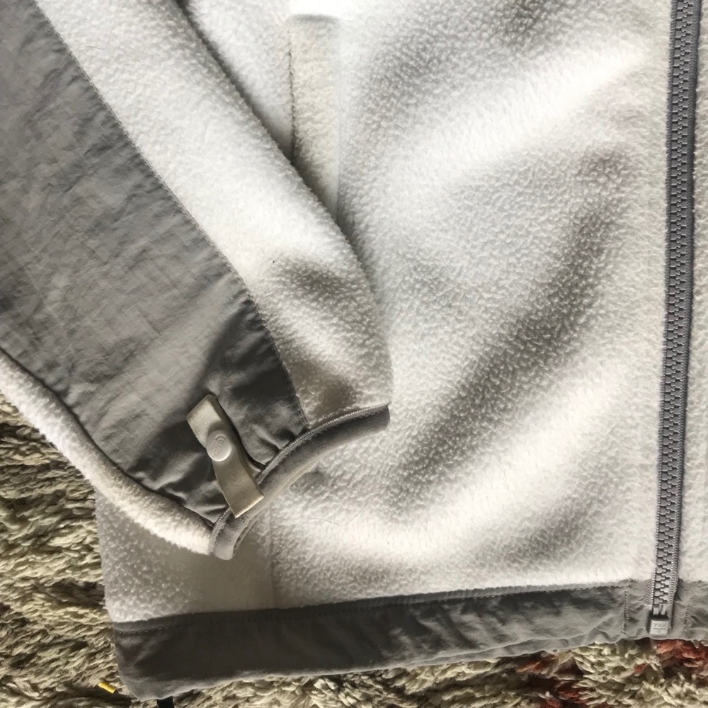 White and Gray North Face Jacket - Picture 3 of 7
